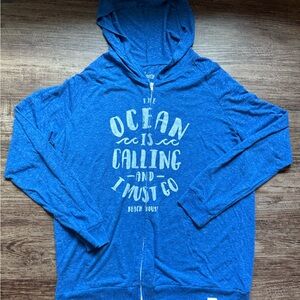 Legacy Blue Zip-Up Hoodie